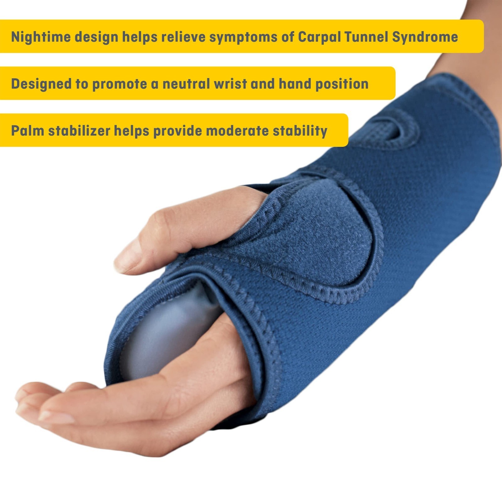 Adjustable Night Wrist Sleep Support Brace for Pain Relief & Comfort