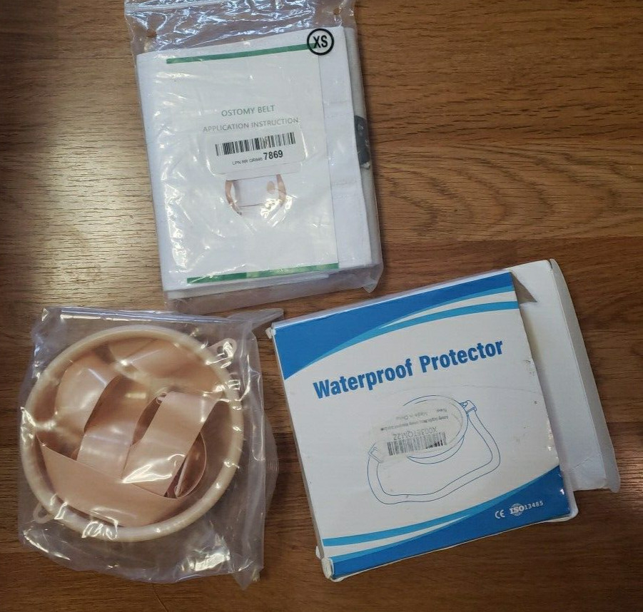 NEW Ostomy Hernia & PROTECTOR support belt for Colost Bag Ab. w/ Stoma Opening