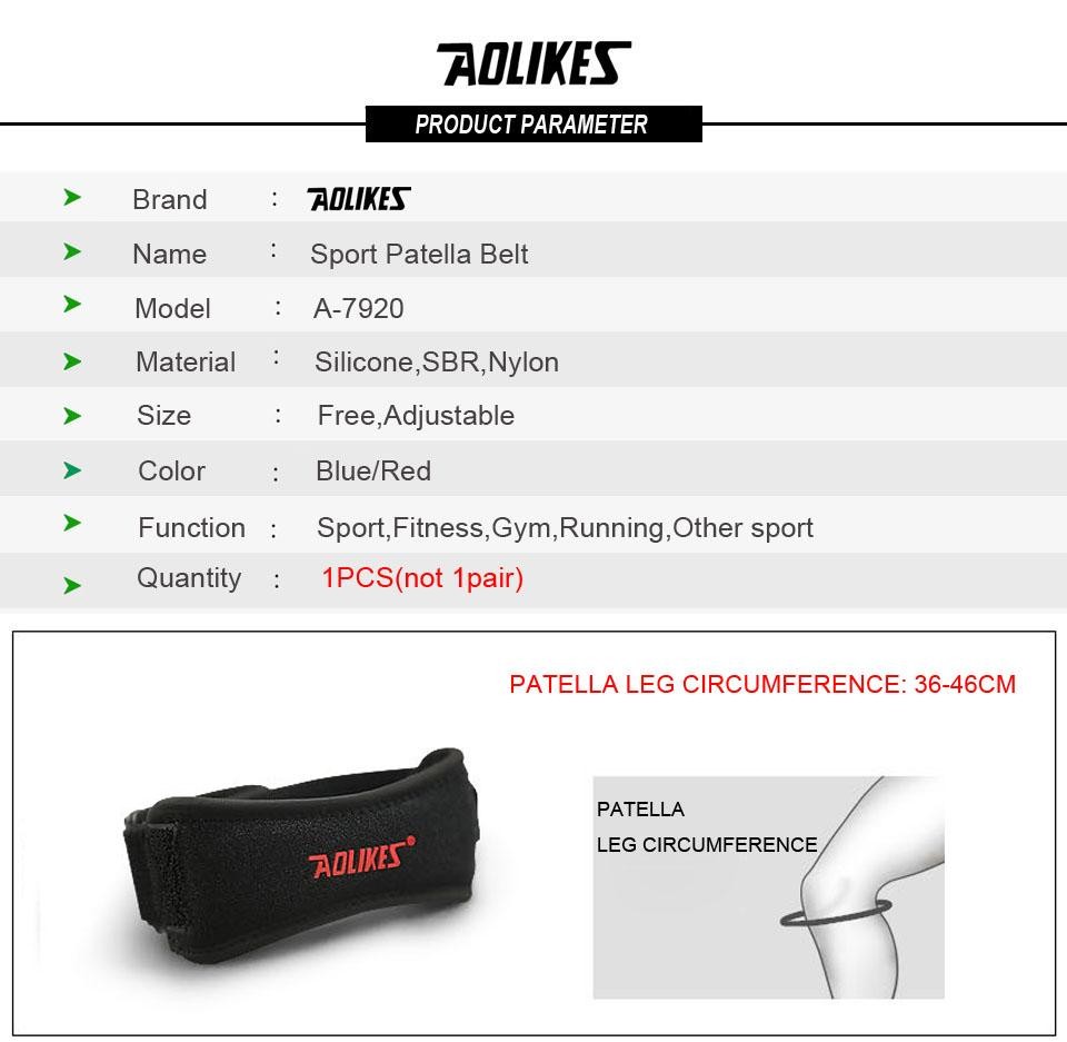 Aolikes 1pcs Knee Braces for Knee Pain,patella Knee Support Strap,adjustable Pat
