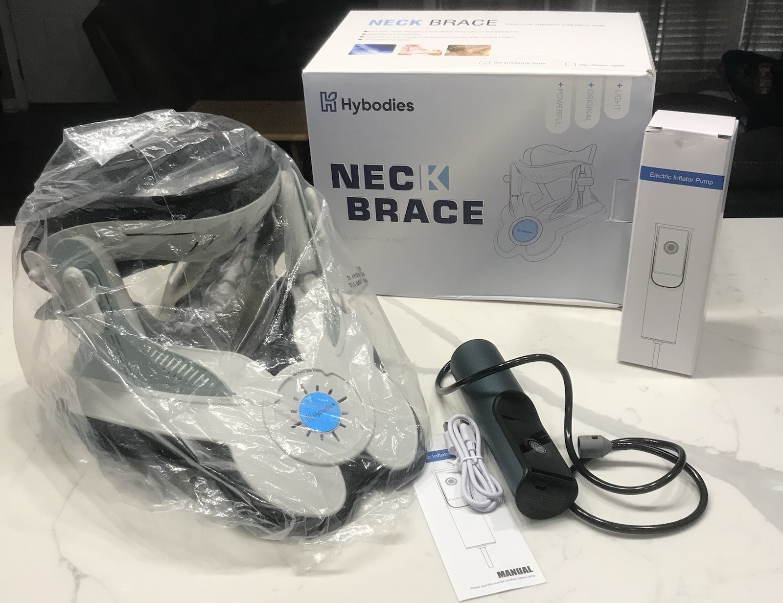 Cervical Neck Traction Device: Neck Stretcher for Cervical Pain Relief, Electric
