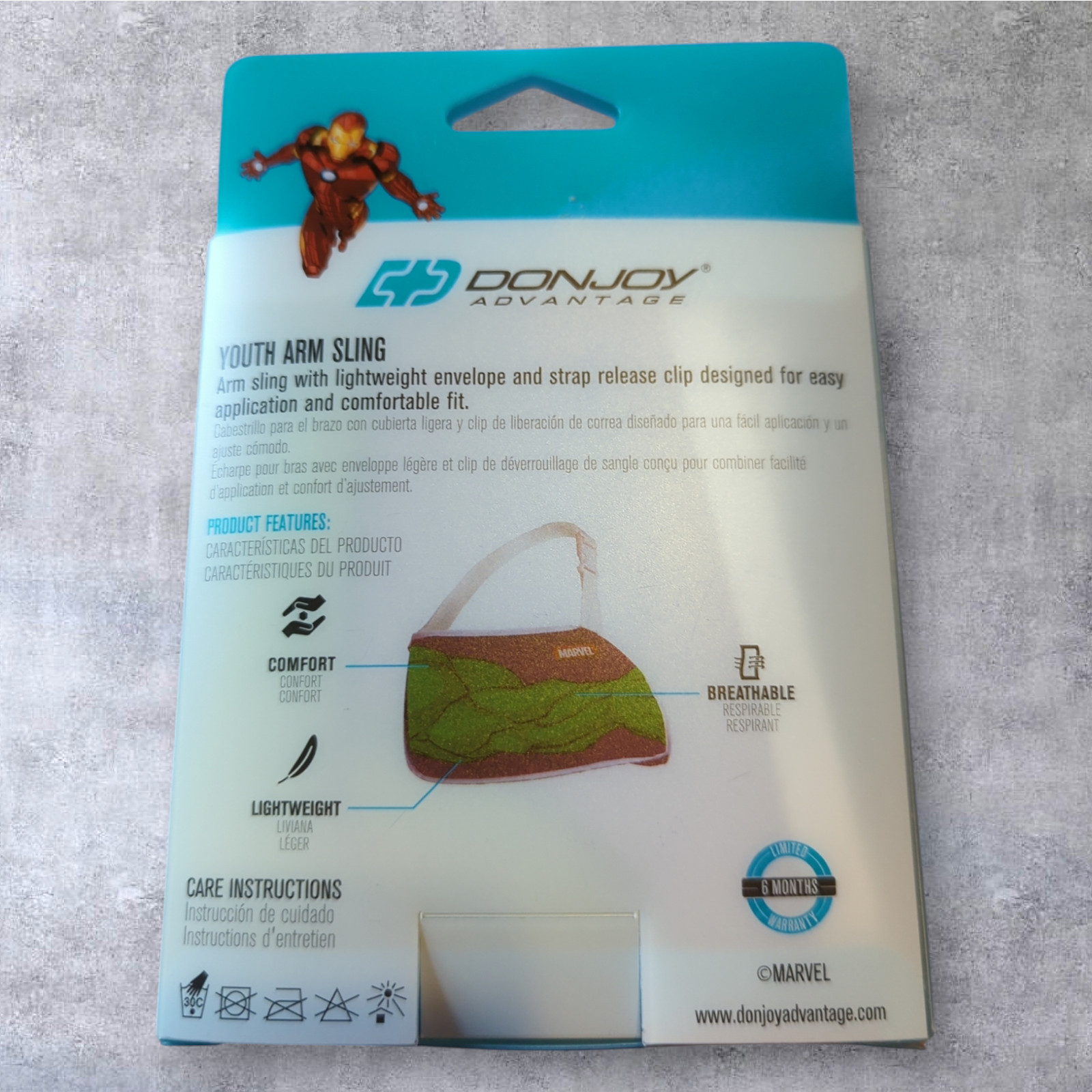 MARVEL Avengers Hulk Kids Youth Adjustable Arm Sling NEW by DONJOY