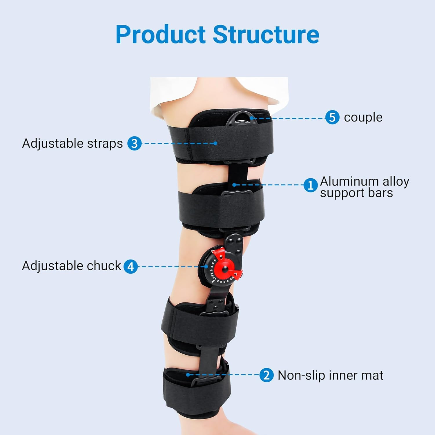 Kids’ ROM Knee Brace – Post-Op Support for ACL, MCL, PCL Injuries