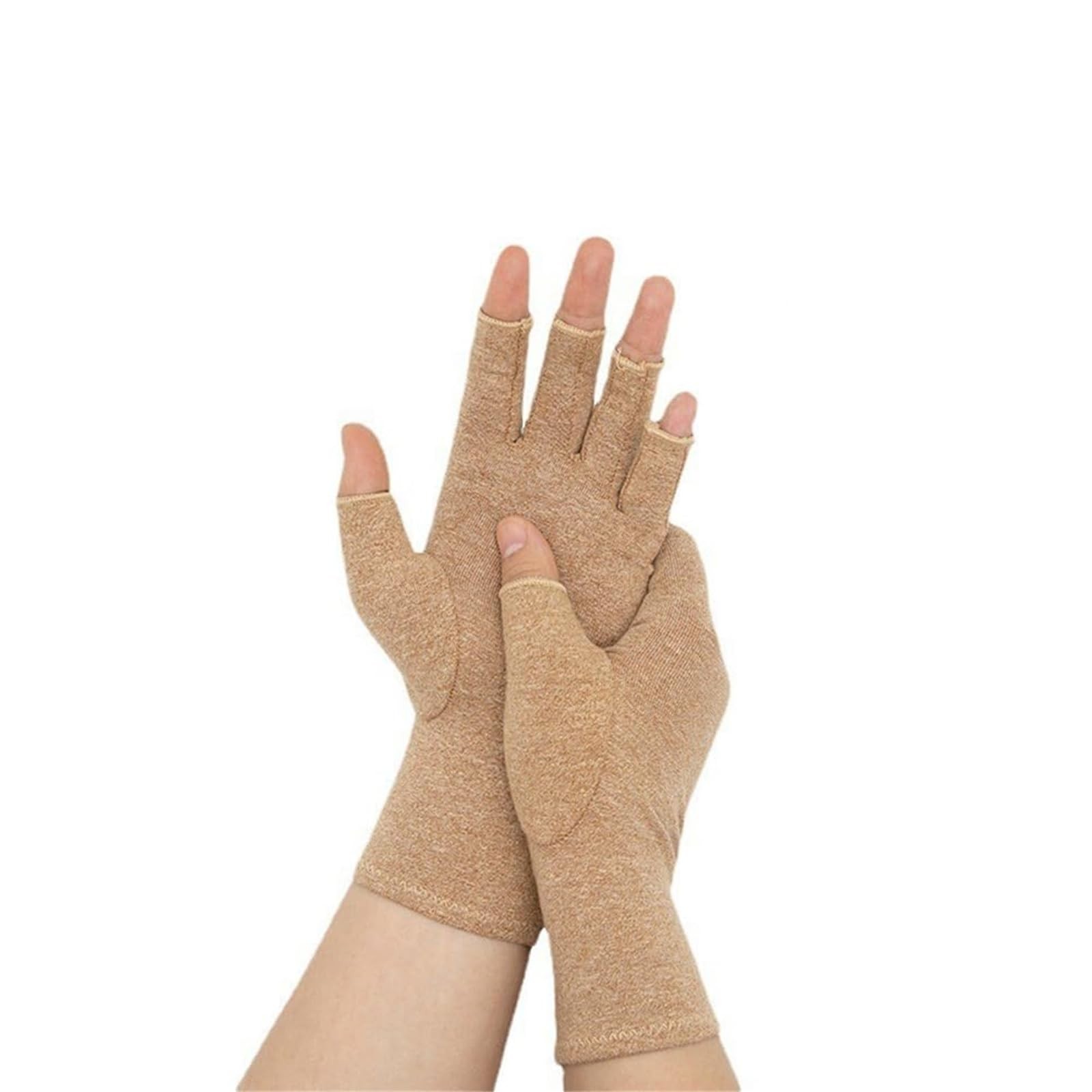Premium Bamboo Gloves Fingerless Compression Wrap for Hand Pain and Osteoarth…