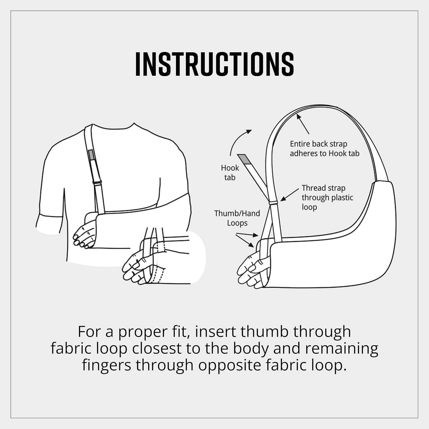Brownmed Adjustable Arm Sling – Pain Relief for Shoulder & Elbow – Child Size
