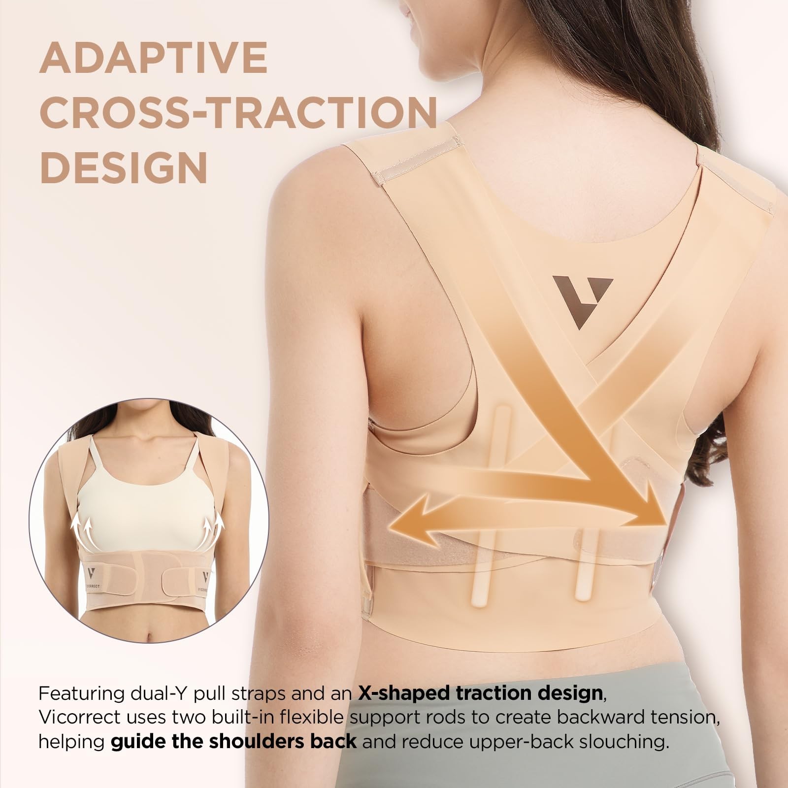Adjustable Posture Corrector for Women: Invisible Under Clothes – Comfortable…