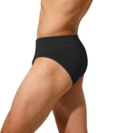 Full-Seat Dance Belt for Men – Bulge Hiding Brief for Ballet and XX-Large Black