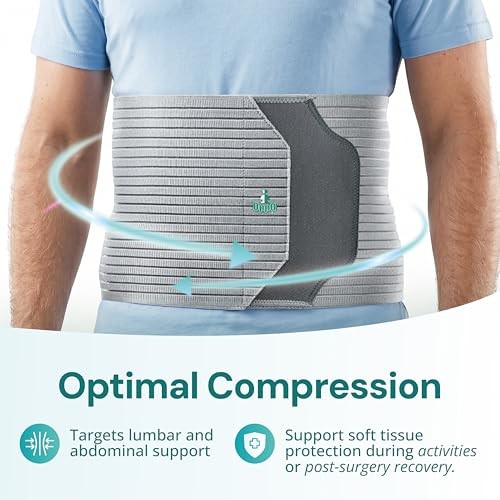 2360 Abdominal Binder – Breathable Postpartum, Postoperative, XX-Large Grey