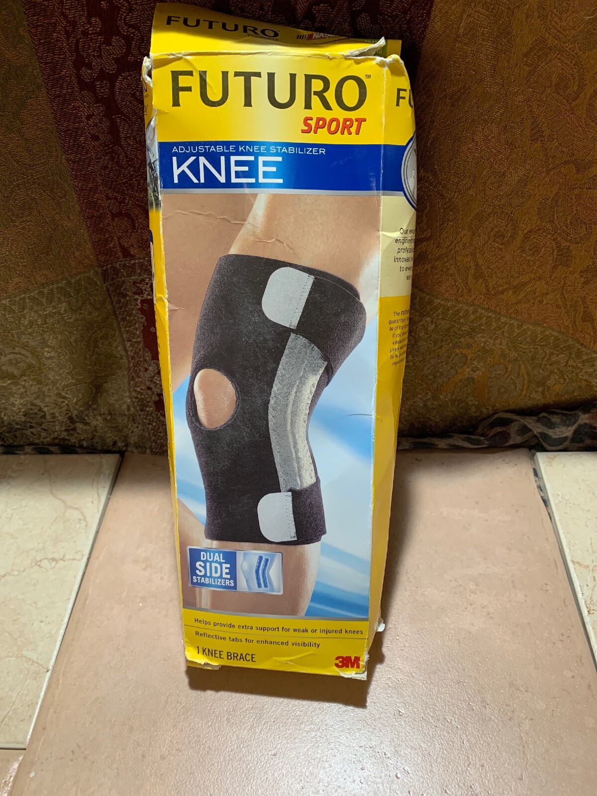 Futuro Sport “Adjustable Knee Stabilizer” Brace 47550, Dual Stabilizers, New