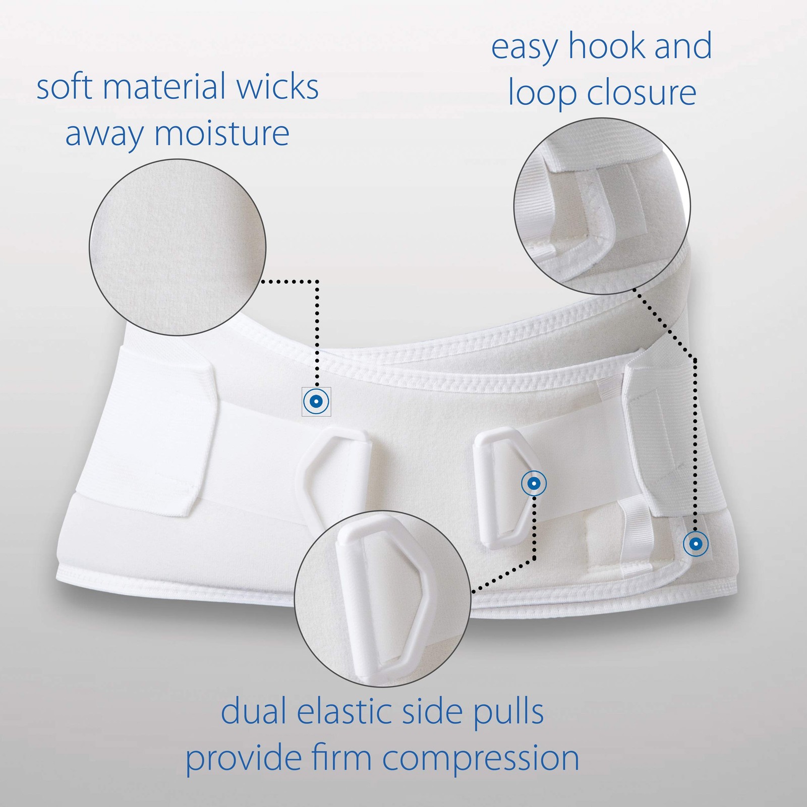CorFit Value Back Brace for Lower Pain Relief & Lumbar Small, White