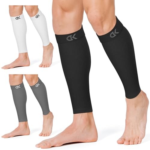 Calf Compression Sleeve for Women & Men XX-Large 04 Black/White/Grey