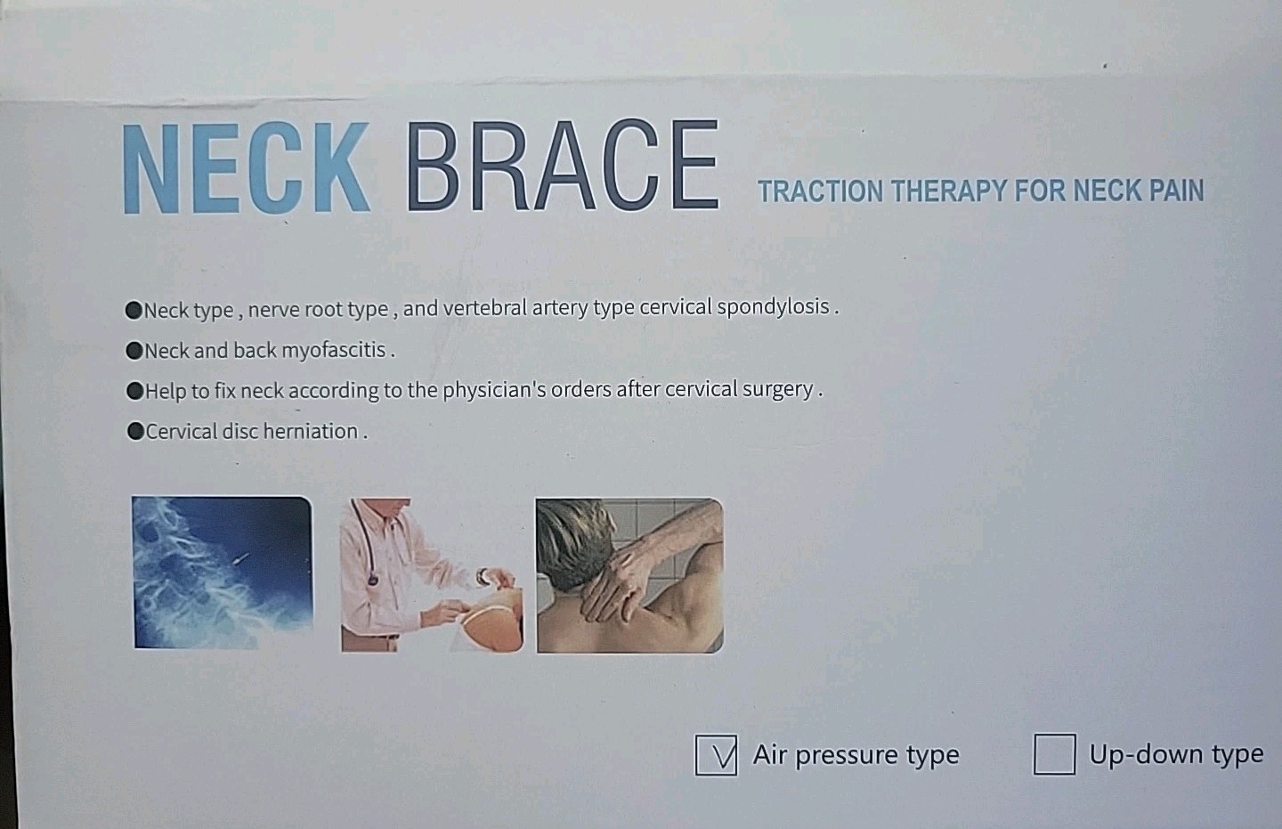 Cervical Neck Brace Adjustable Hand Pump