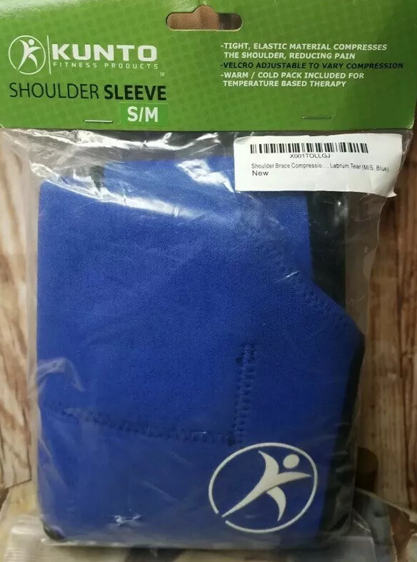 Shoulder Brace Compression Sleeve with Cold Therapy Ice Pack Pocket & Ice Pack