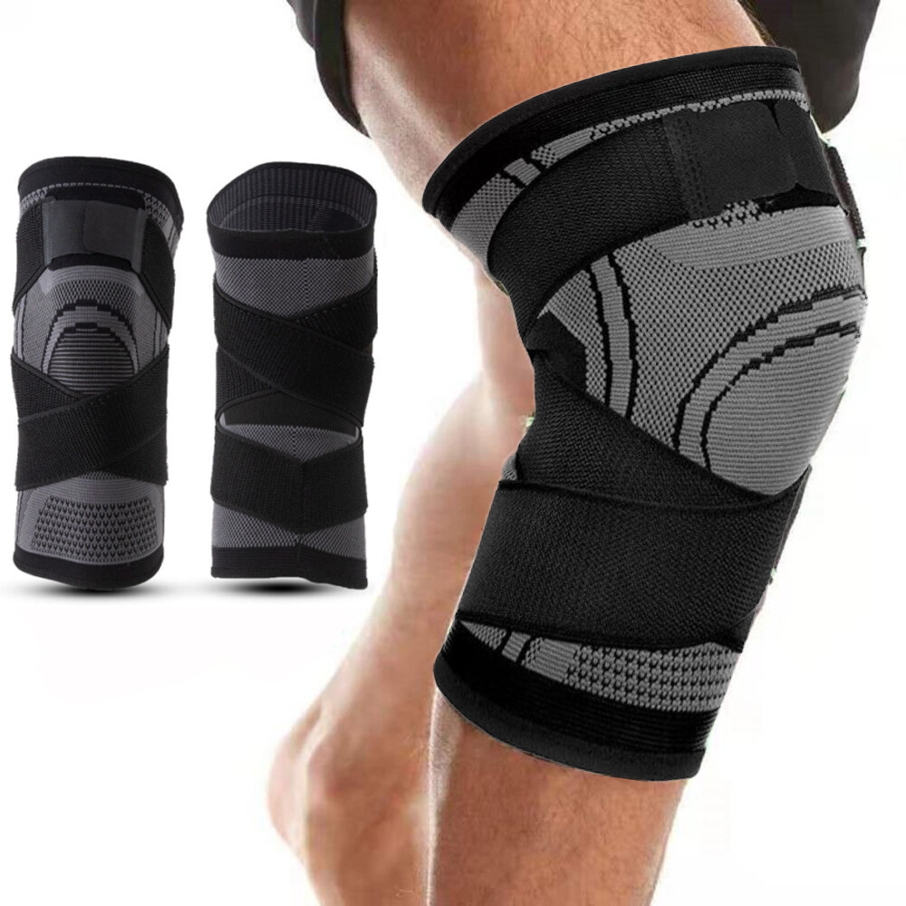 Knee Sleeves Compression Tendon Brace Support Sport Joint Injury Pain Arthritis