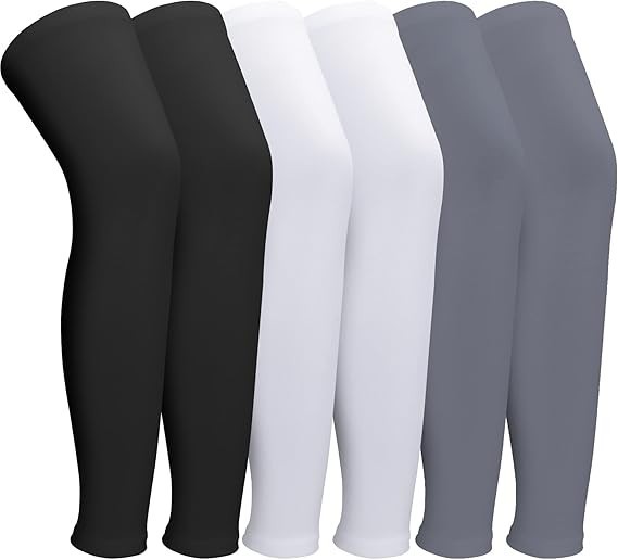 3 Pairs Leg Sleeves,Full Length Leg Compression Sleeve,Sports Leg Knee Sleeve…
