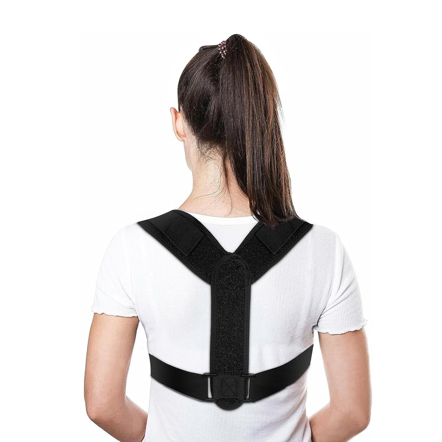 Corrector de Postura para Mujeres y Hombres, Faja Lumbar Ajustable, Enderezador