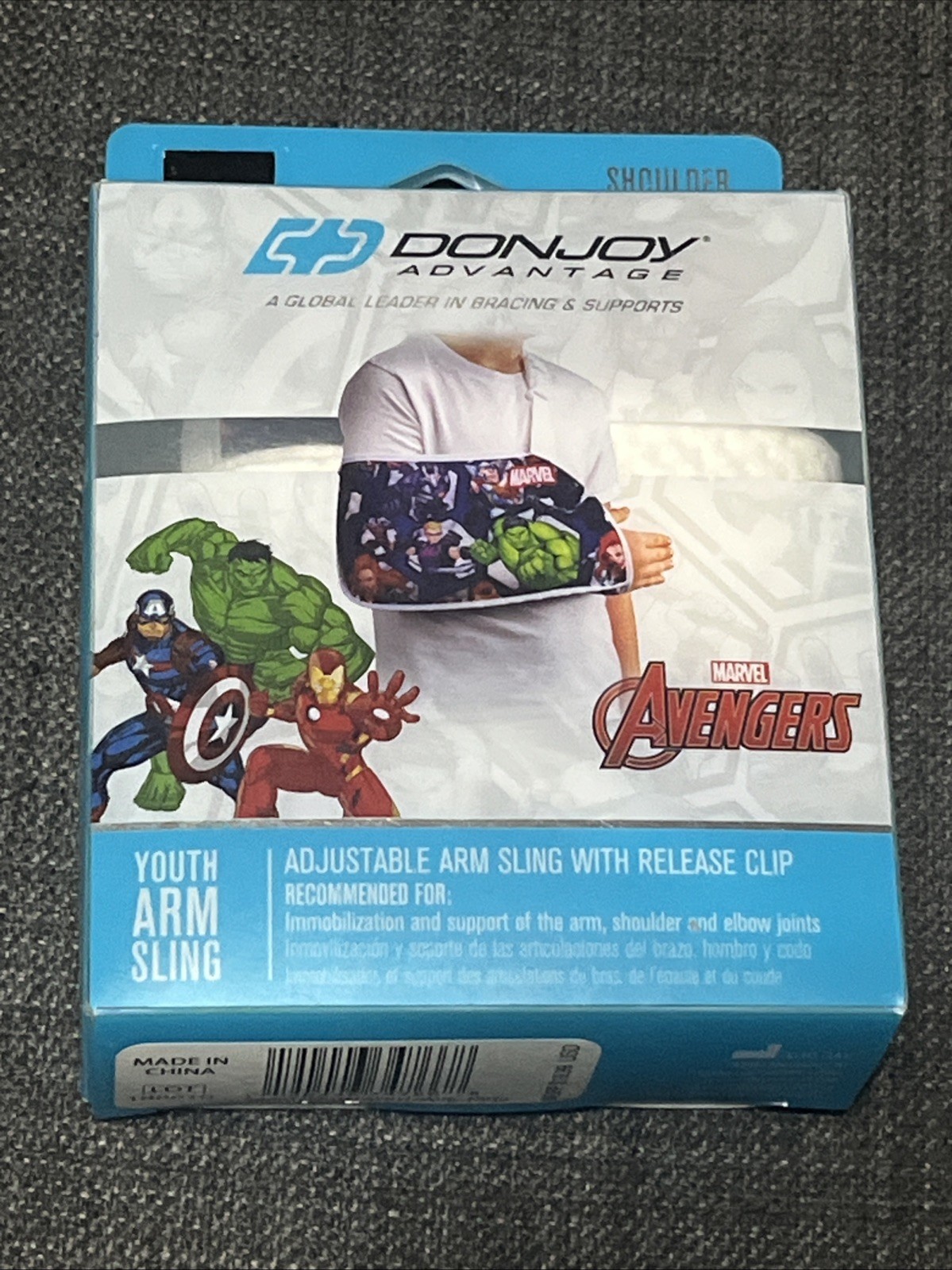 Donjoy Arm Sling Marvel Avengers Superheroes Youth Paediatric