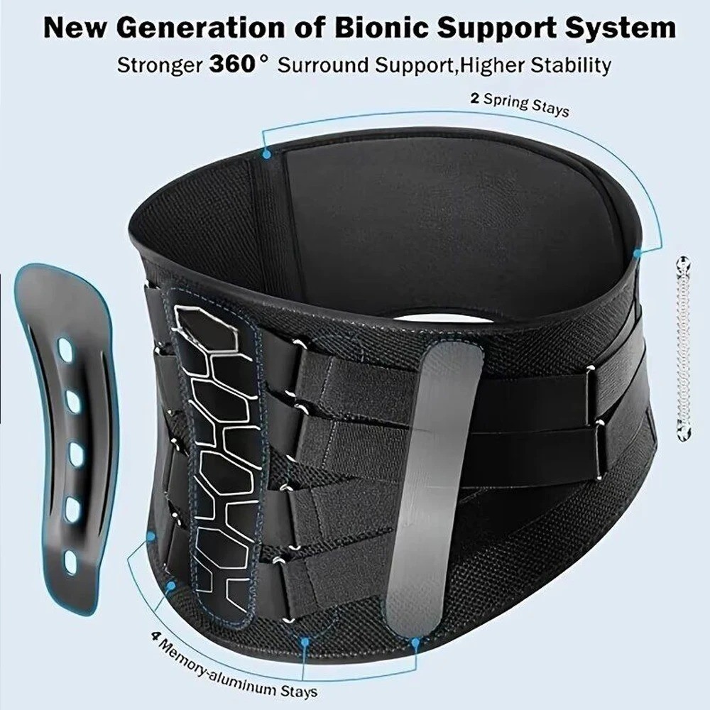Copper Fit X-Back Brace for Lower Back Pain, Lumbar Support, (Large/XLarge)