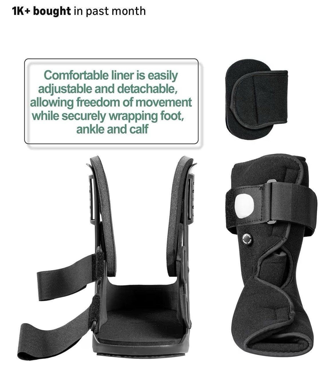 Air Walker Fracture Boot Walking Ankle Support Medical Cast Brace Adjustable