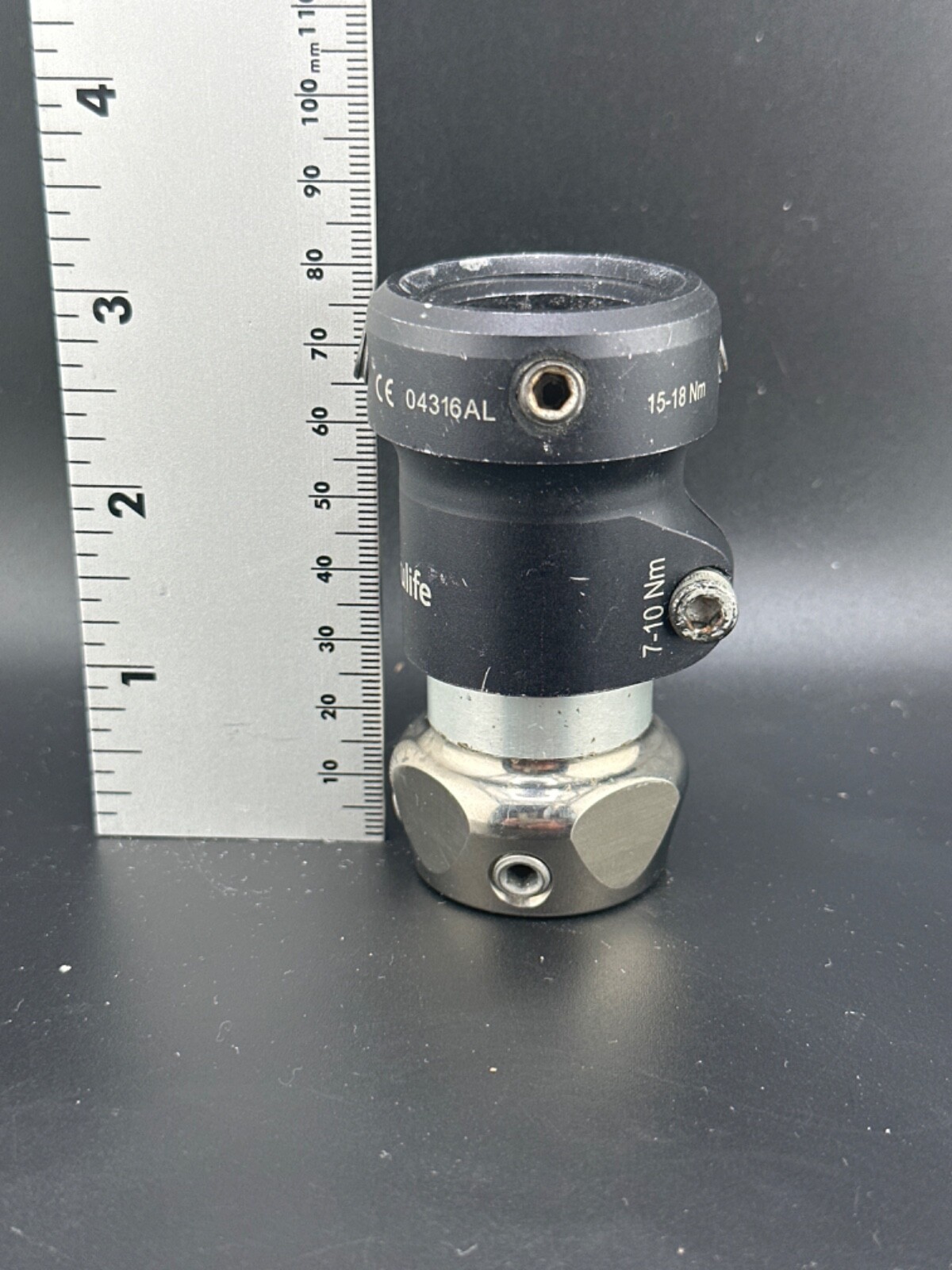 Prosthetic pylon components adapters. 30mm diameter parts.
