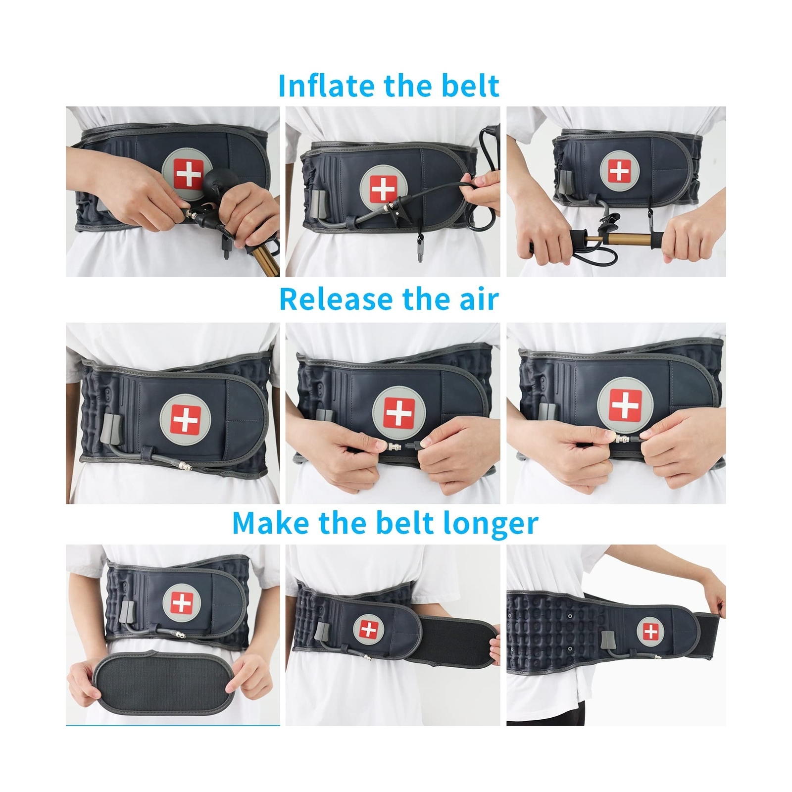 6xigouma Decompression Back Belt – Lumbar Support Belt for Men & Women Lower …