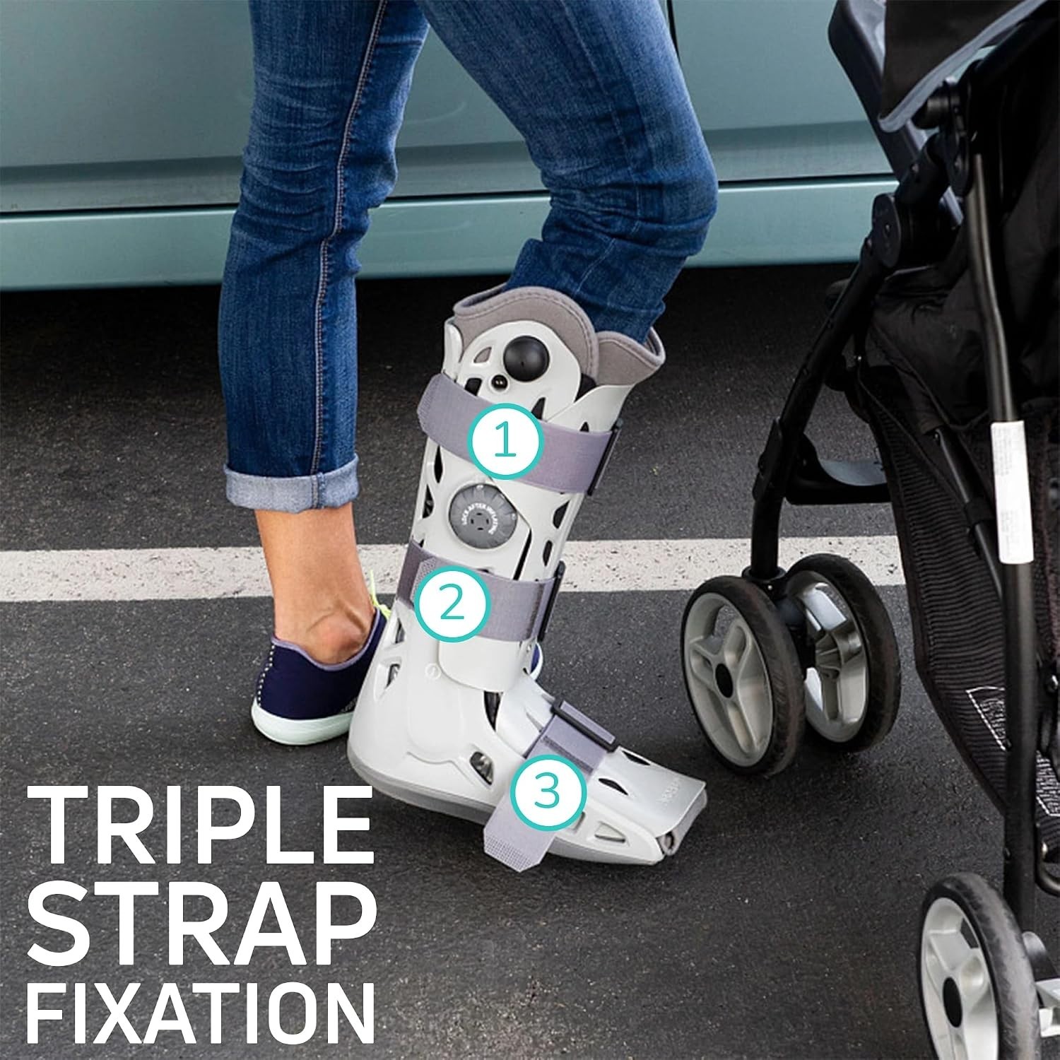 Elite AirSelect Walker Brace Medium – Shock Absorbing, Swelling Relief