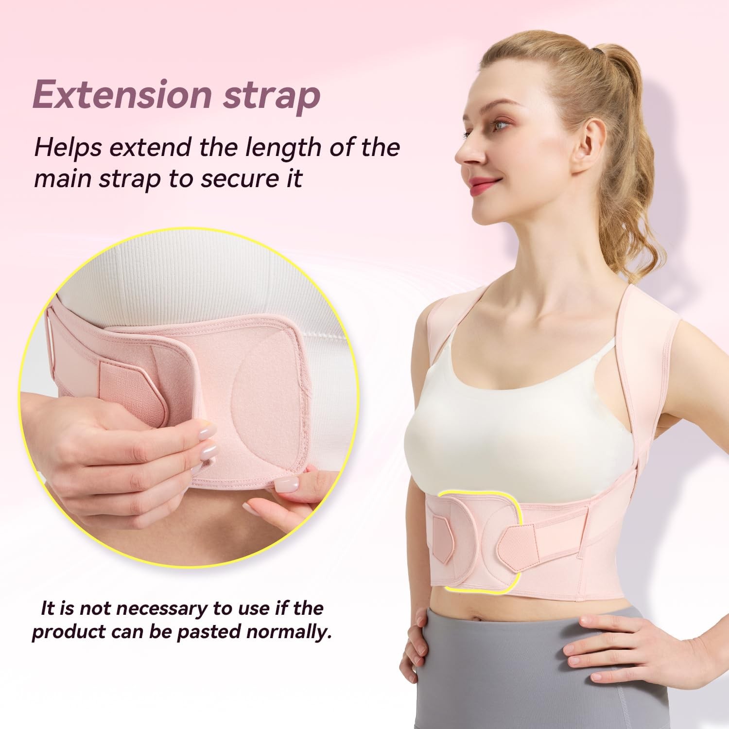 VOKOKOYA Posture Corrector Pink X-Large