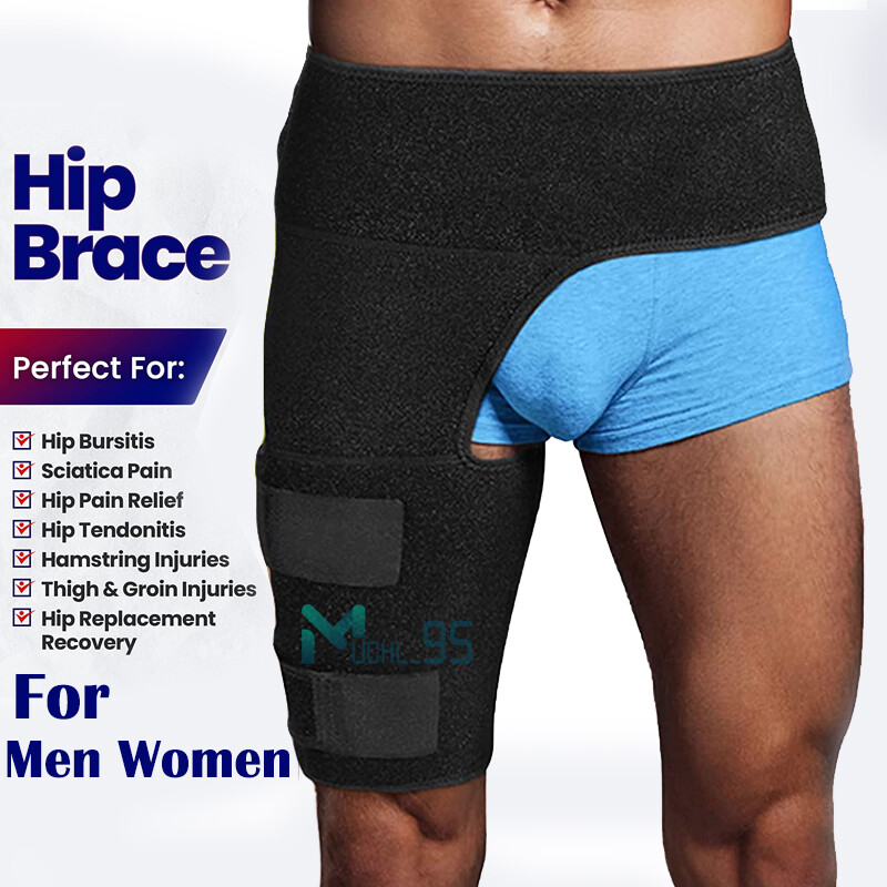 Hip Brace – Compression Groin Support Wrap for Sciatica Pain Relief Thigh Sleeve