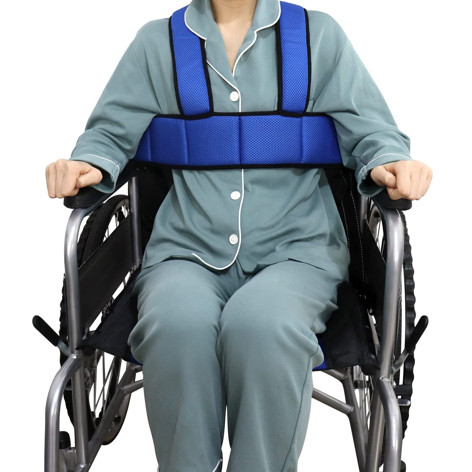 Adjustable Wheelchair Safety Belt Vest – Whole Body Support to Prevent Falls, Id