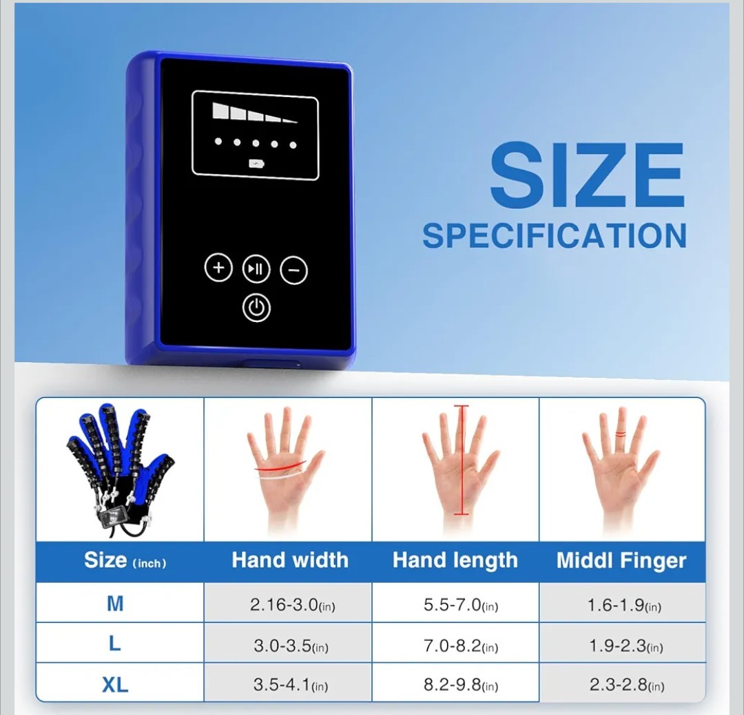 Hand Rehabilitation Equipment, Therapy Gloves Hand Recovery. Medium. Right Hand.