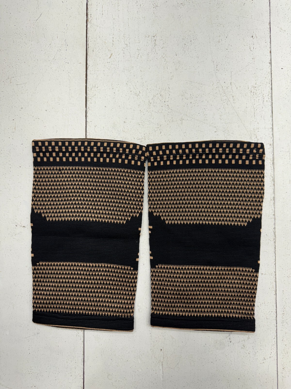 Copper 2 Pack Elastic Knit Compression Knee Sleeves Unisex Adults Size XXL