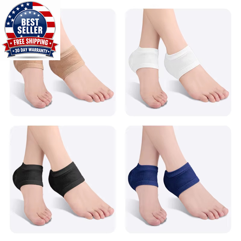Silicone Gel Heel Protector Pads for Foot Care and Cracking Prevention