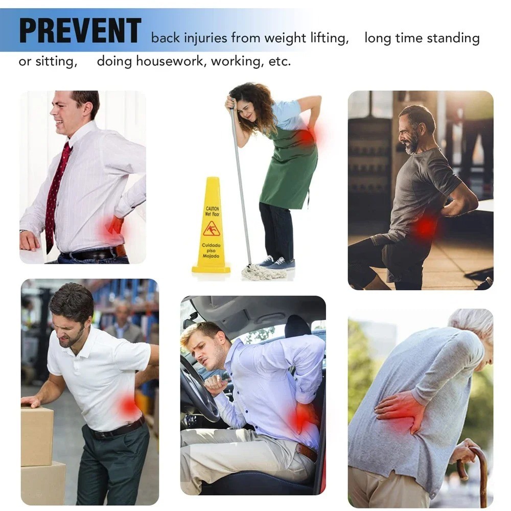 Waist Support Brace Belt Copper Lumbar Lower Back Pain Relief For Men Women US