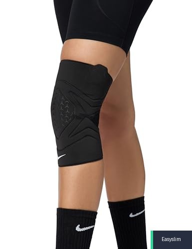 Knee Protectors Closed Patella Light Compression Pull-On Black/White XXL