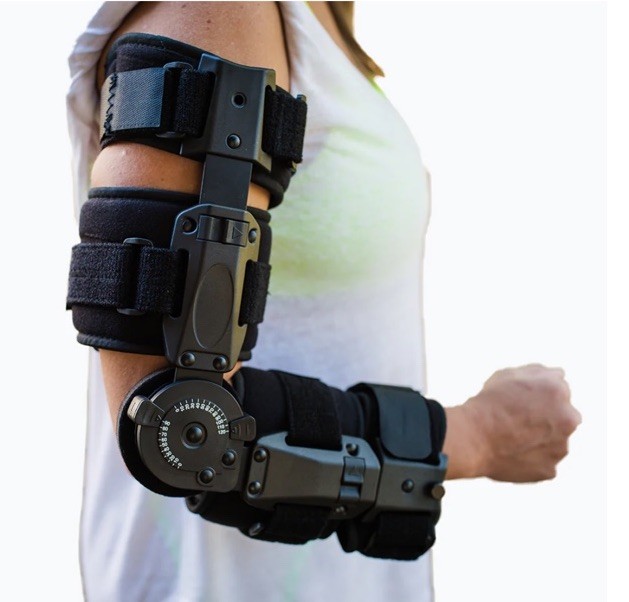 Medical Hinged ROM Elbow Brace Arm Injury Recovery Splint Stabilizer Universal