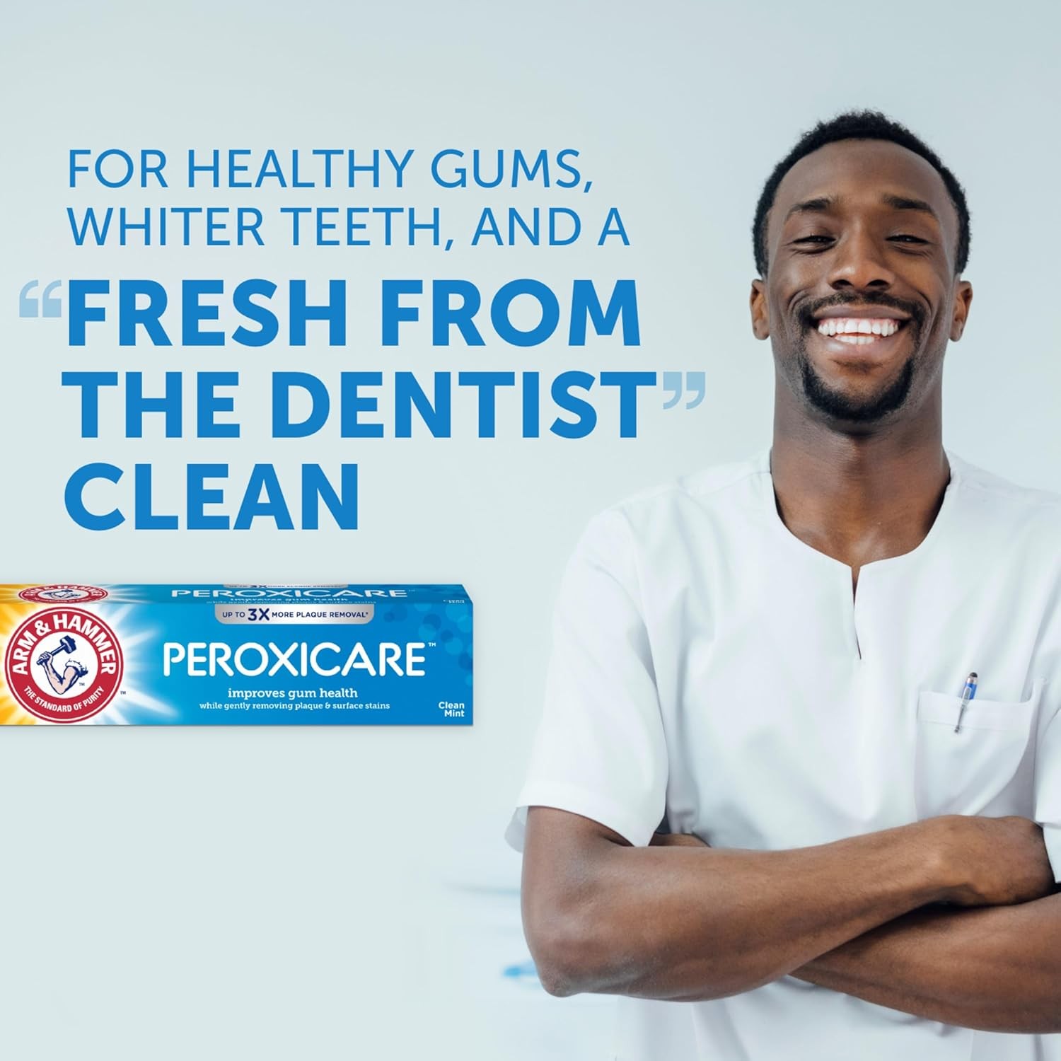 ARM & Hammer Peroxicare Toothpaste for Gum Health, Baking Soda Toothpaste, Clean