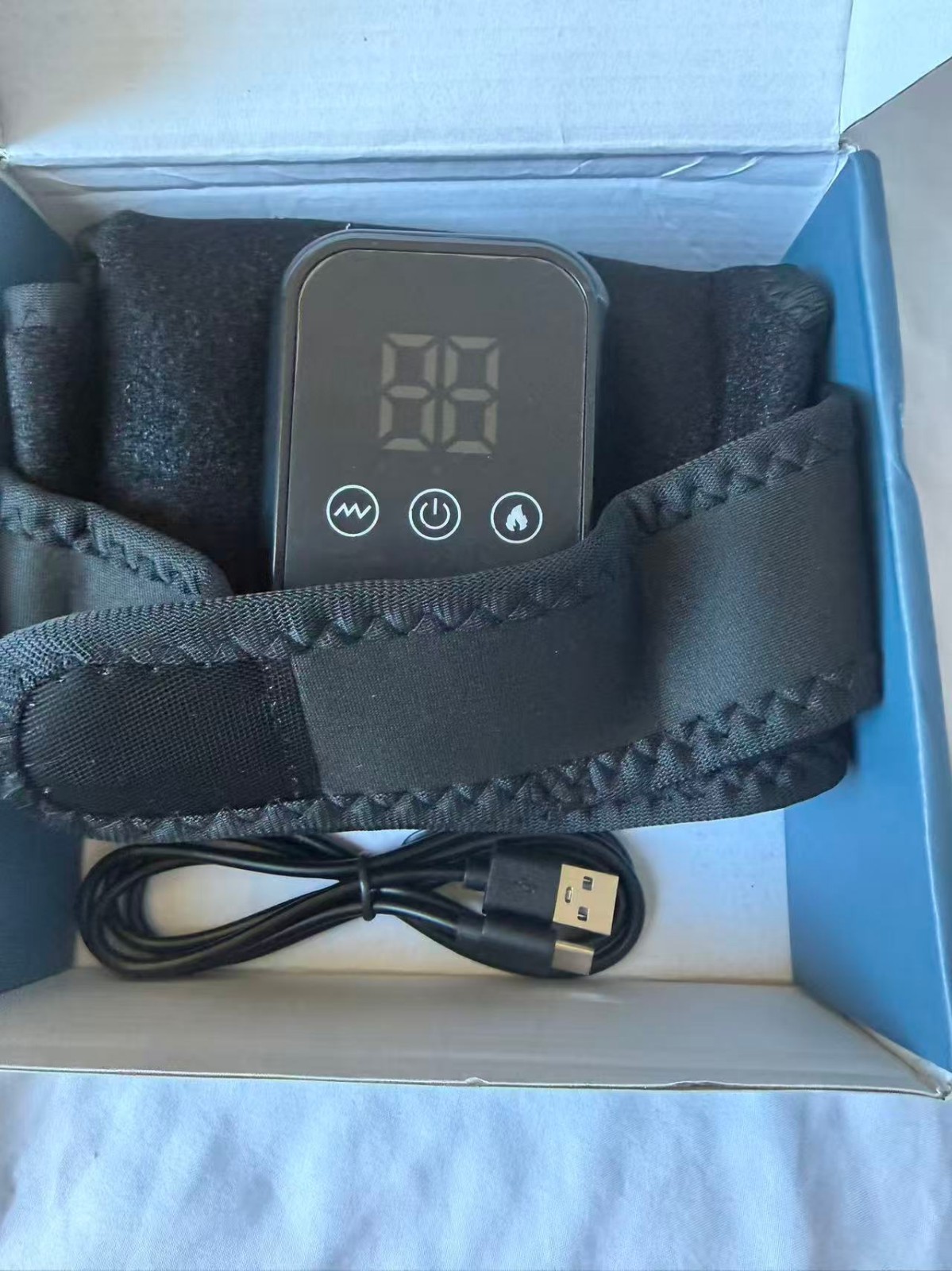 3D Knee Joint Massager QZ-07 Heated Vibration Knee Brace USB Rechargeable