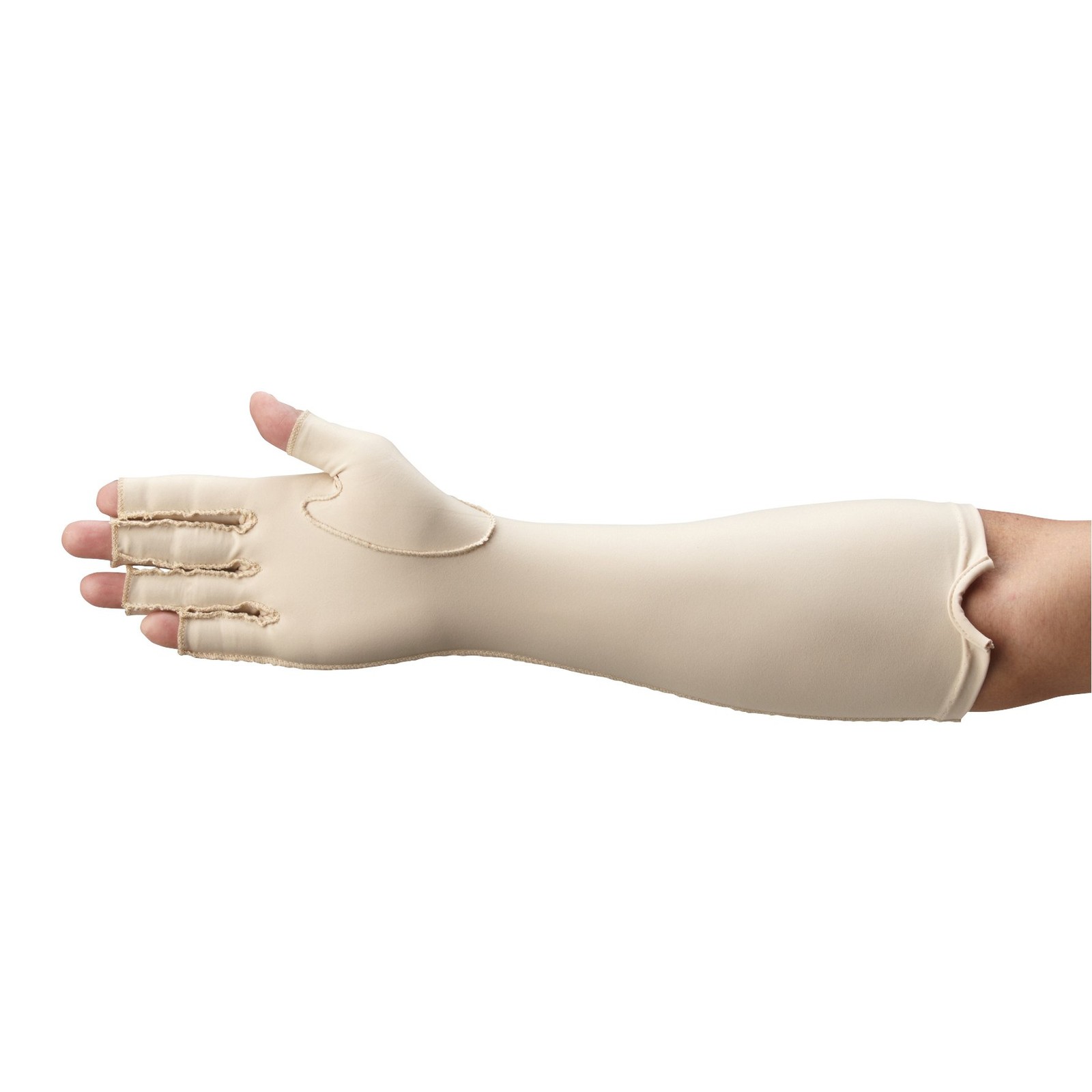 Forearm Length Right Compression Glove, Open Finger Compression Sleeve to Con…