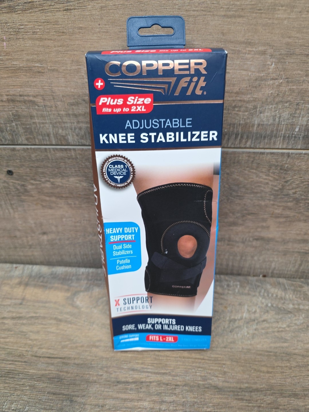 Copper Fit Compression Knee Stabilizer Size L/2XL