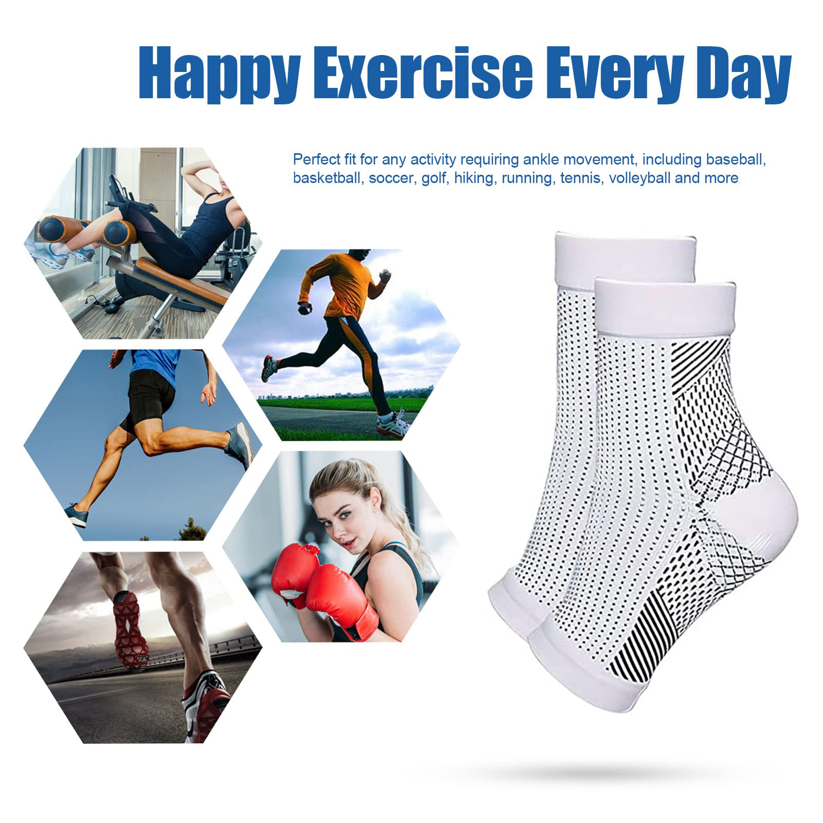 2/4 Pairs Neuropathy Socks For Womens Mens Soothe Relief Compression Socks