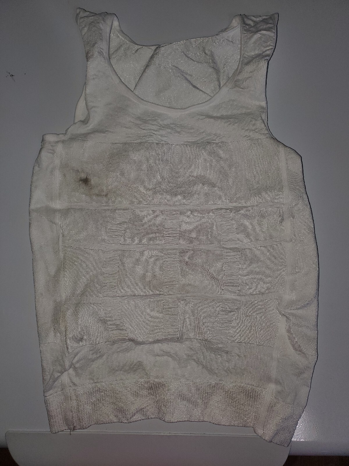 chest/body compression, white, no size, new tanktop