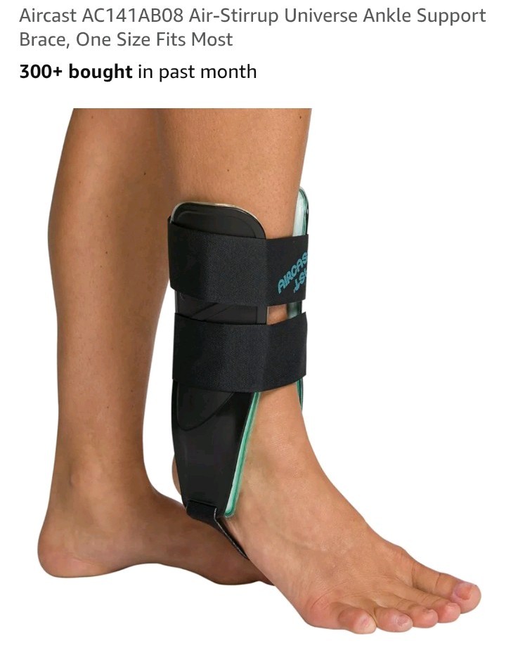 Aircast AC141AB08-Air Stirrup Universal Ankle Support Brace-1 Sz Fits Most-NEW