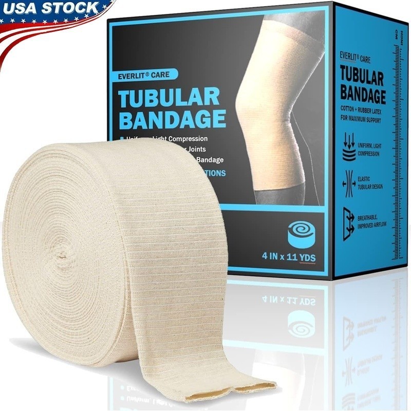 Elastic Compression Bandage Tubular Stockinette Support Injury Recovery New