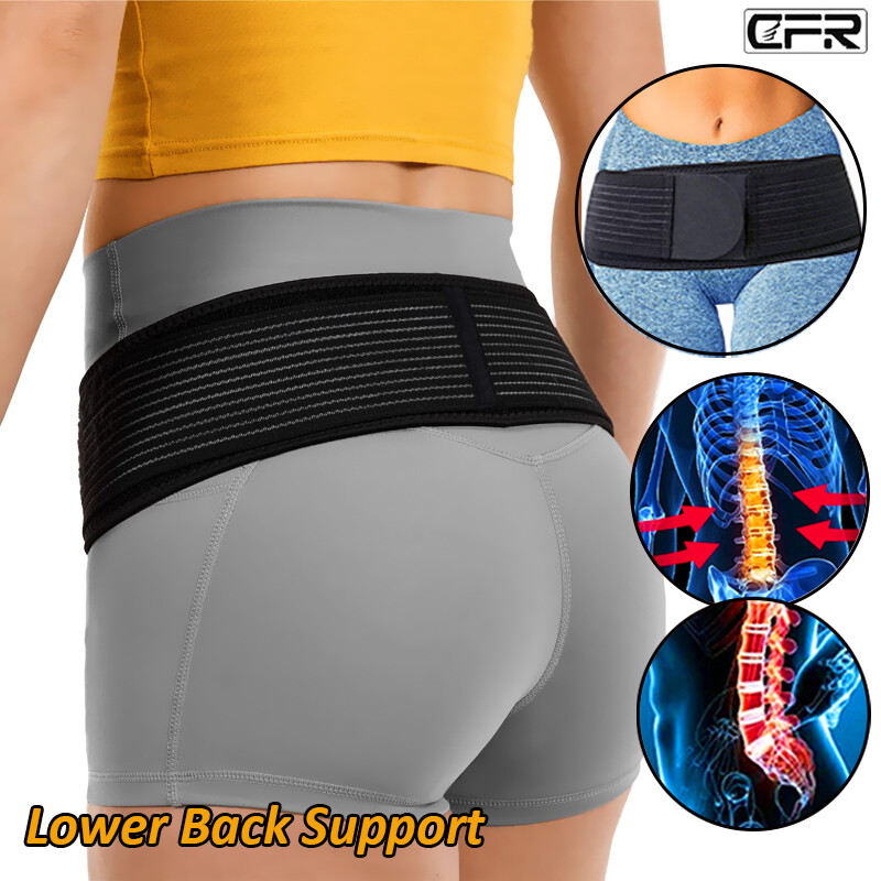 Pelvic Lower Back Support Sacroiliac Si Joint Hip Belt Pain for Women and Men
