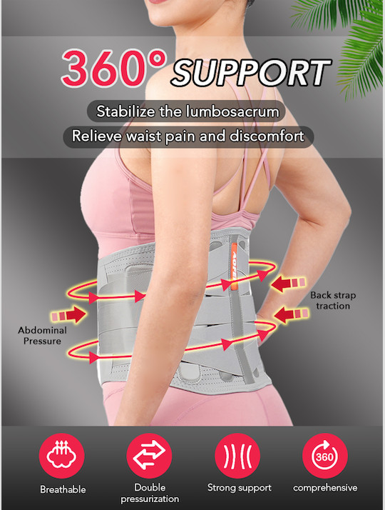 Adjustable Straps Breathable Sports Working Band Medical Pain Relief Lower Back