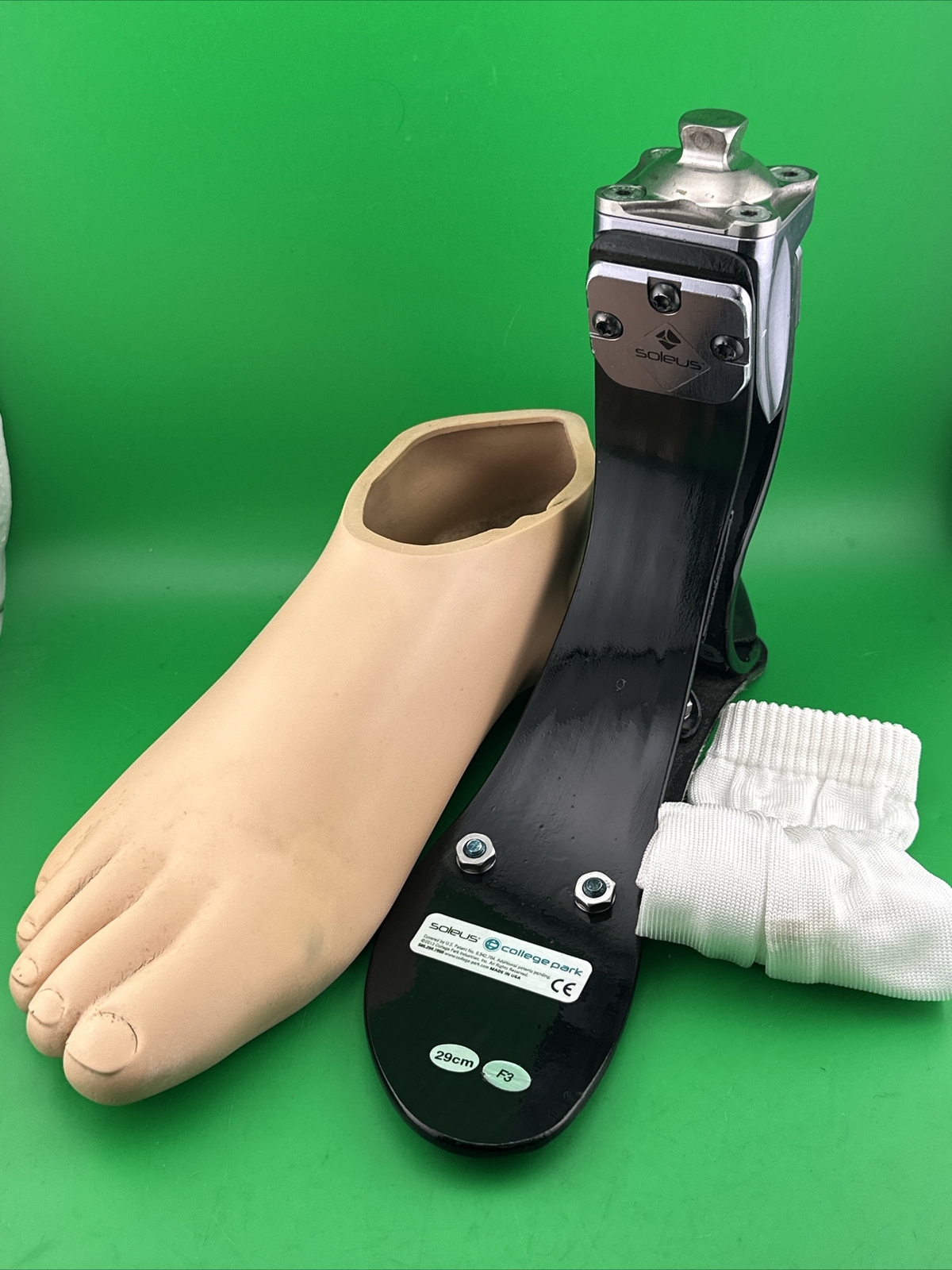 College Park Right Soleus prosthetic foot. Size 29. Category 3