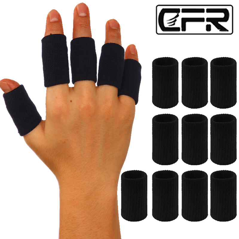 10Pcs Finger Sleeves Brace Splint ElasticThumb Support Sports Protector Wrap US