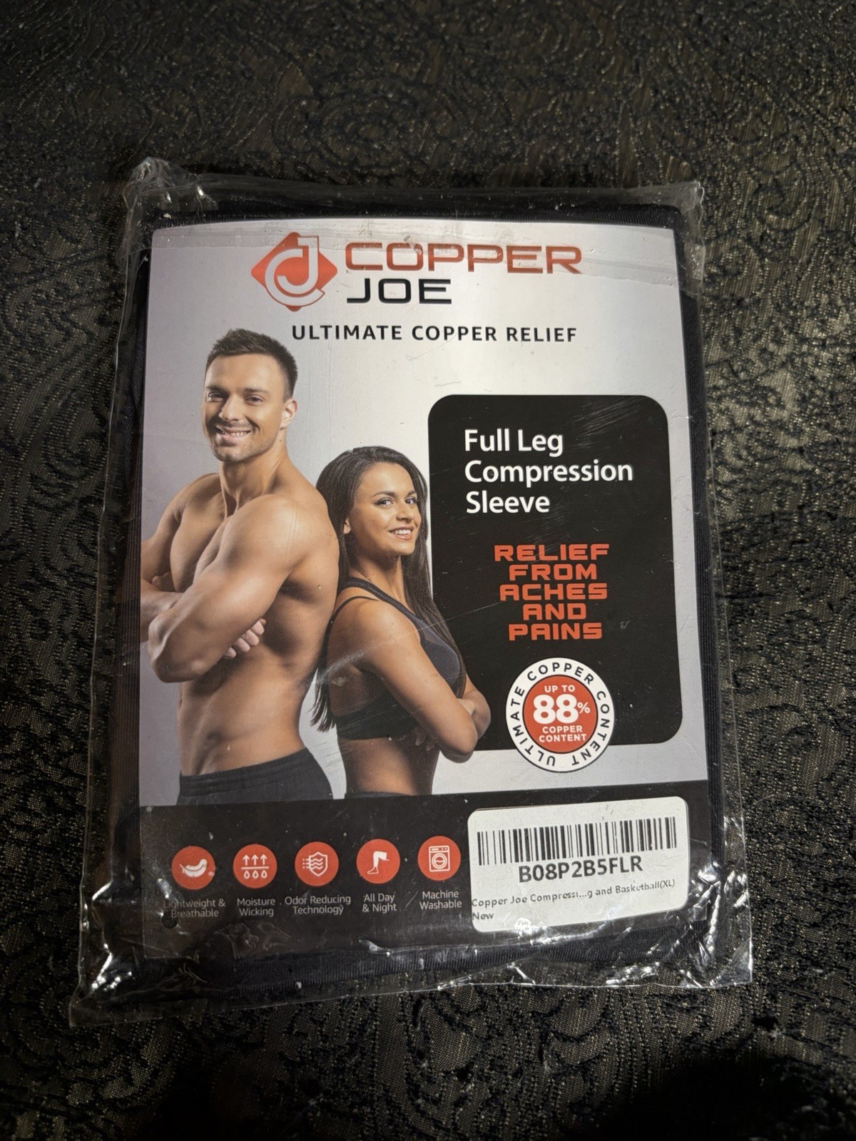 Copper Joe Full Leg Compression Sleeve XL