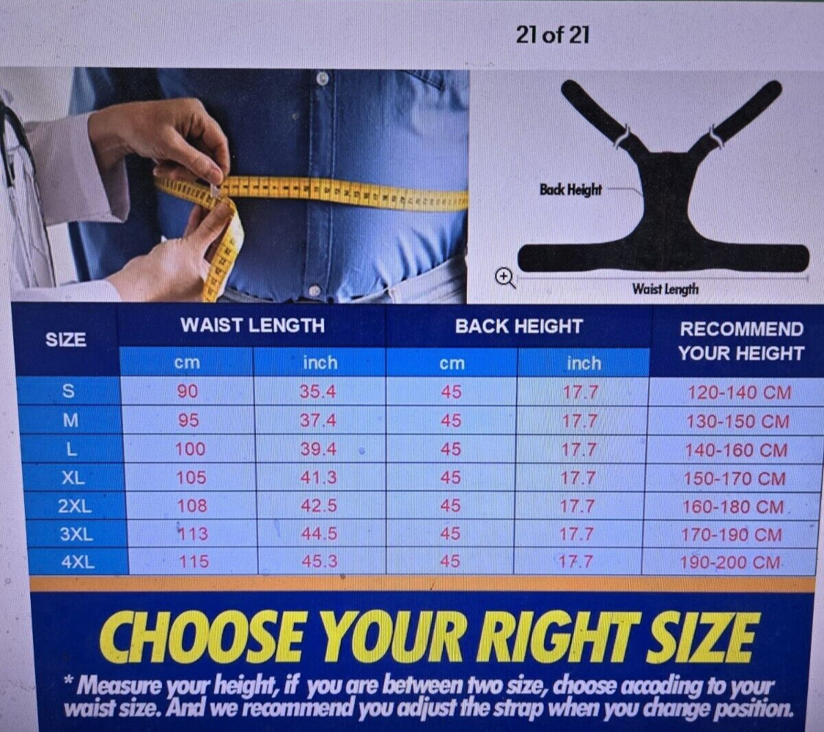 Babaka Posture Corrector Straightening Back Adjustable Sz XXL Sealed READ