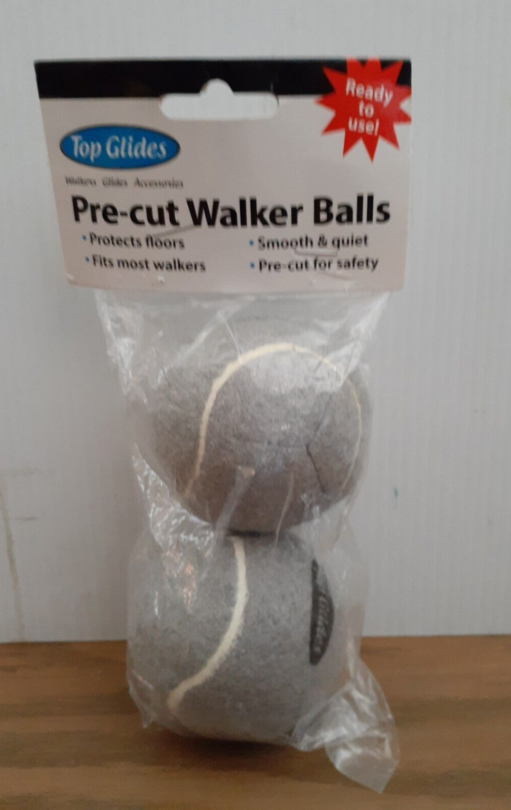 Top Glides Pre-cut walker balls