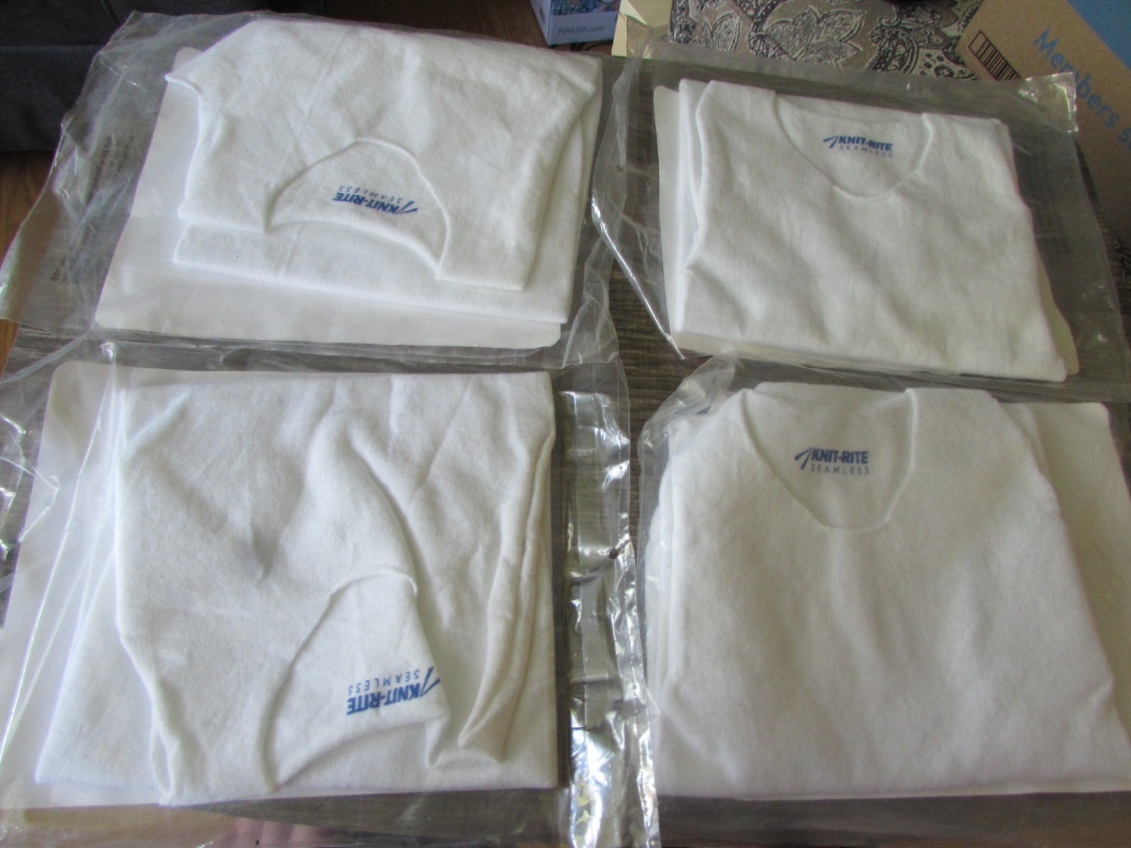 New Lot of 4 Scoliosis Torso Brace Shirts Body Socks Vneck 8″ Wide x 22″ Long *